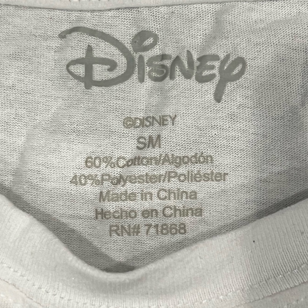 Disney White Cotton Blend Tee - Picture 3 of 3